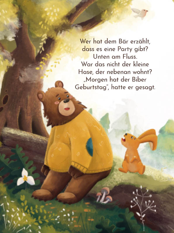 Der Bär hat heute Lust zu feiern – Today, The Bear Wants to Party: Bilderbuch in Deutsch und Englisch