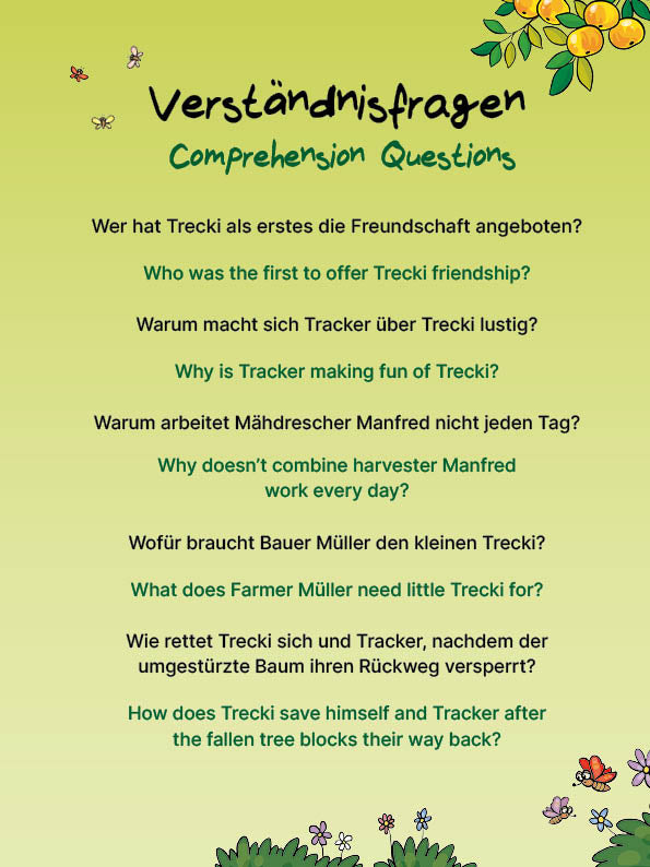 Der kleine Trecki: Ein kleiner Traktor, der groß werden möchte – Little Trecki:  A Little Tractor That Wants to be Big: Bilderbuch in Deutsch und Englisch