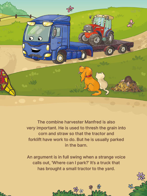 Der kleine Trecki: Ein kleiner Traktor, der groß werden möchte – Little Trecki:  A Little Tractor That Wants to be Big: Bilderbuch in Deutsch und Englisch