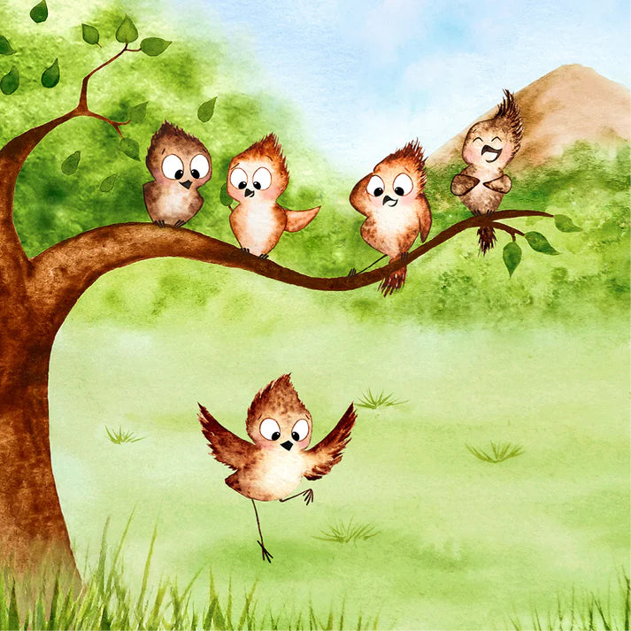 Flieg, kleiner Vogel - Vole, petit oiseau - Zweisprachiges Bilderbuch Deutsch und Französisch über Freundschaft und Angstbewältigung. Ab 3 Jahren.