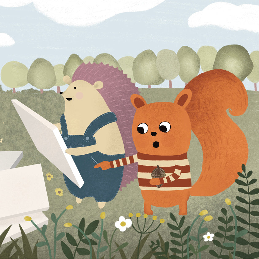 Der Igel, der das Wetter malte - The Hedgehog, Who Painted the Weather: Zweisprachiges Bilderbuch in Deutsch und Englisch über den Umgang mit Natur und Klima. Ab 3 Jahren.