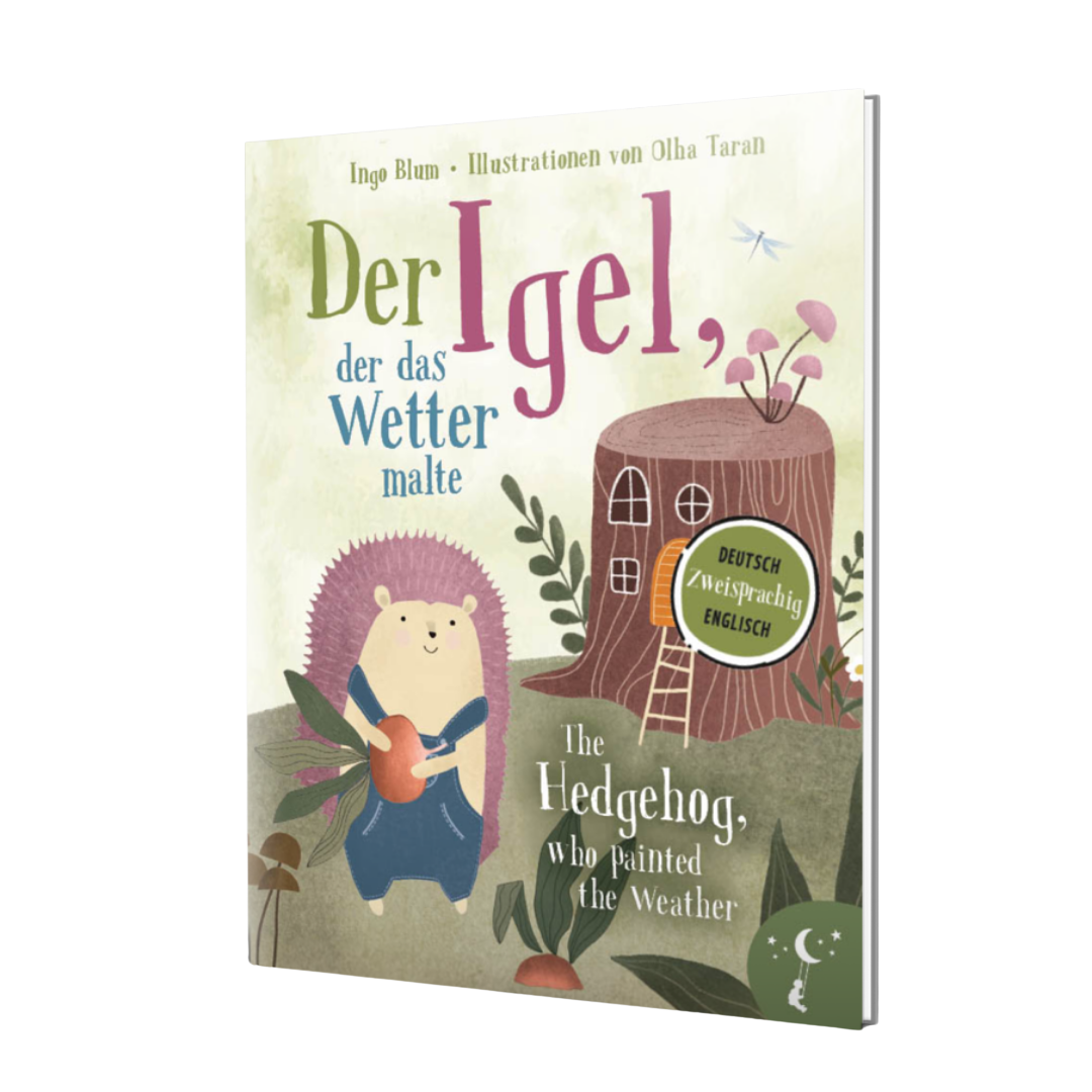 Der Igel, der das Wetter malte - Deutsch und Englisch