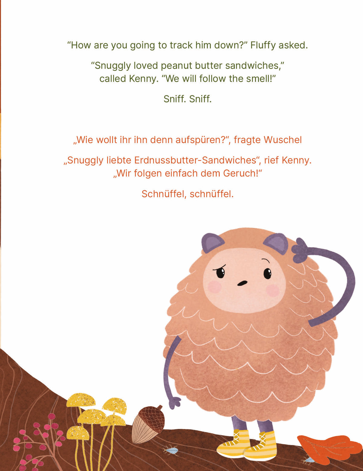 Das Wuschelmonster sucht einen Freund - Deutsch und Englisch
