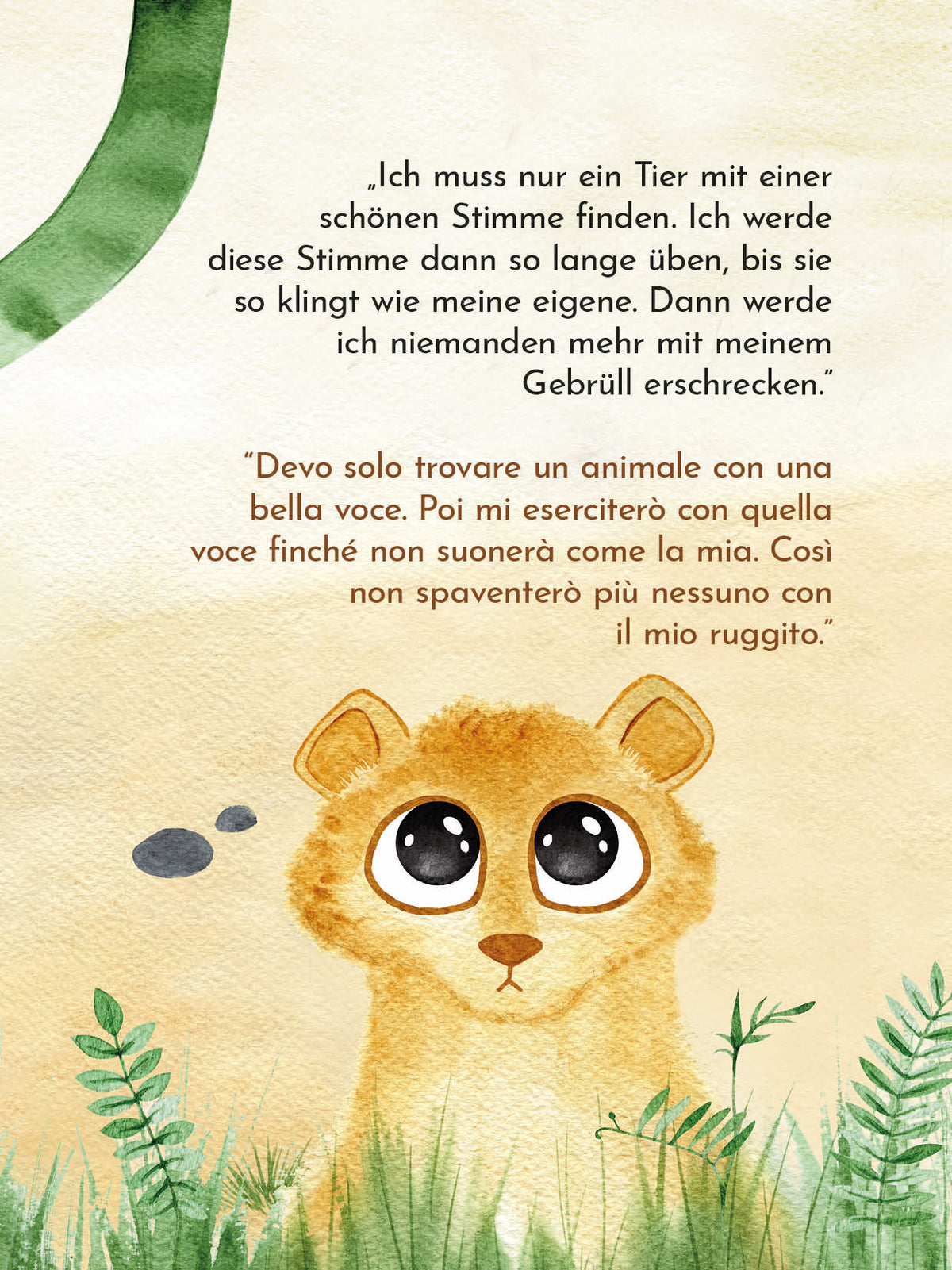 Brüll, kleiner Löwe - Deutsch und Italienisch